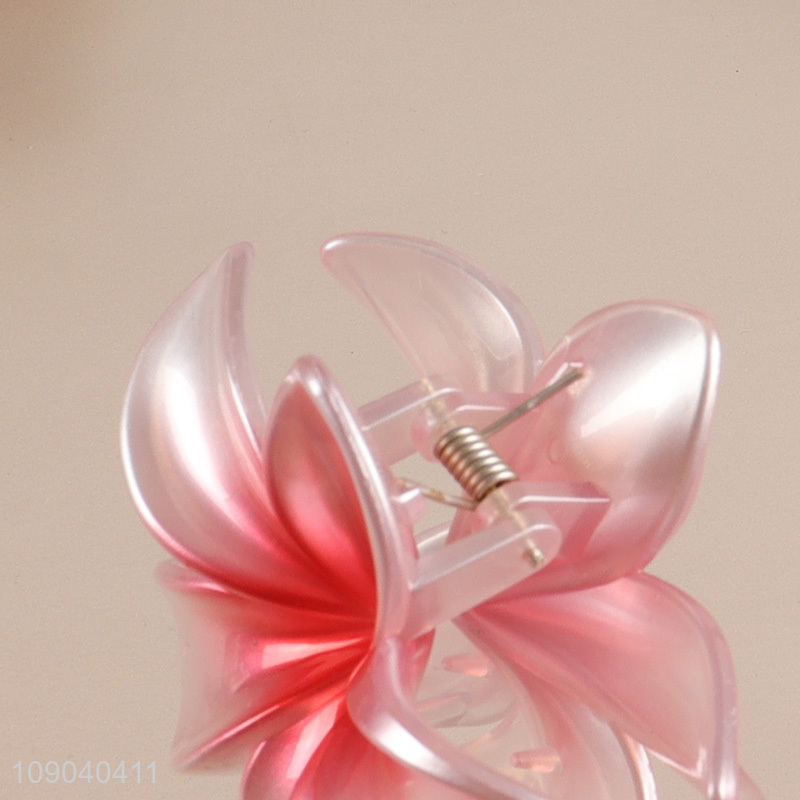 Good Quality Platic Flower Hair Claw Clips Flower Hair Clips for Women