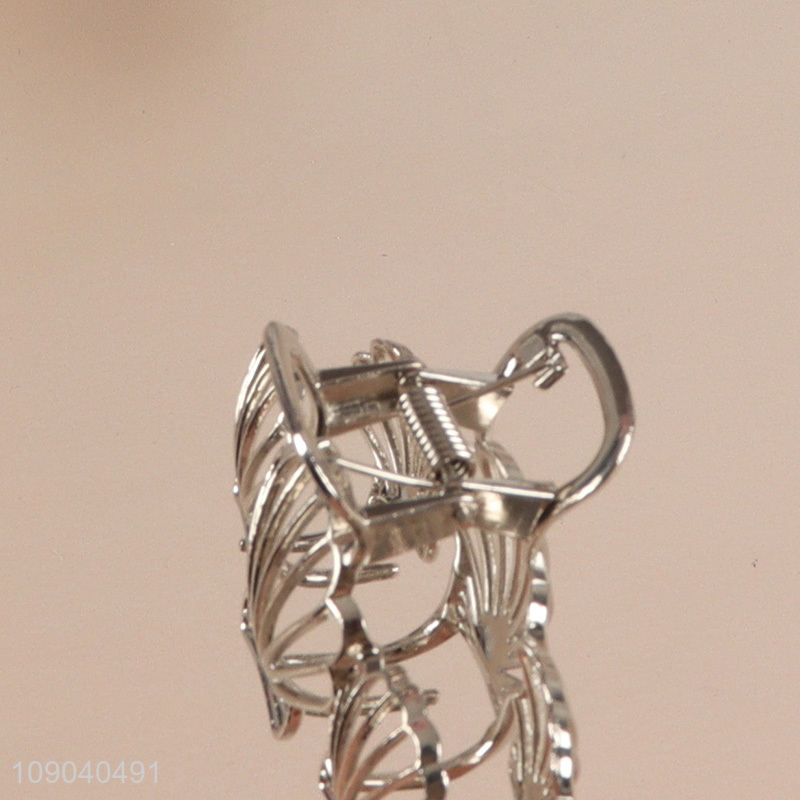 China Wholesale Silver Metal Hair Claw Clips for Thick Thin Curly Hair