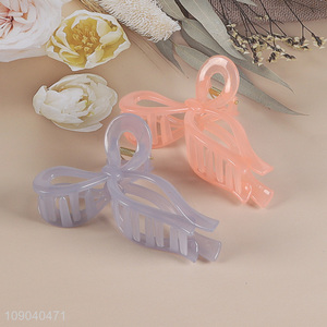 Wholesale Plastic Bow Hair Claw Clips Strong Hold Hair Clips Hair Accessories