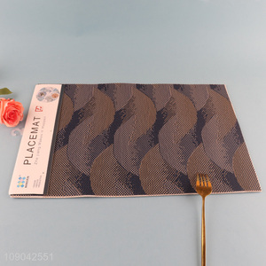 China products rectangle anti-slip pvc place mat dining mat for sale