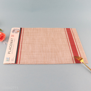 New product rectangle home restaurant pvc place mat dinner mat for sale