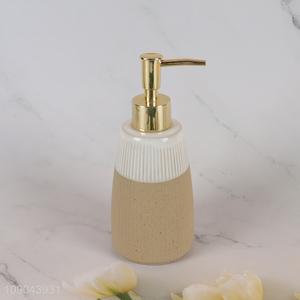 Factory Price Refillable Ceramic Hand Soap Dispenser for Kitchen Bathroom Countertop