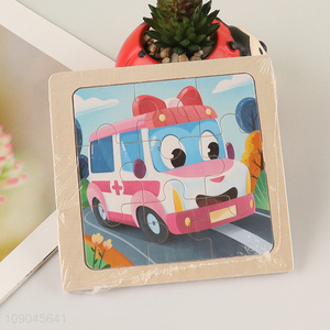 Good selling cartoon bus pattern kids educational toys <em>puzzle</em> toys