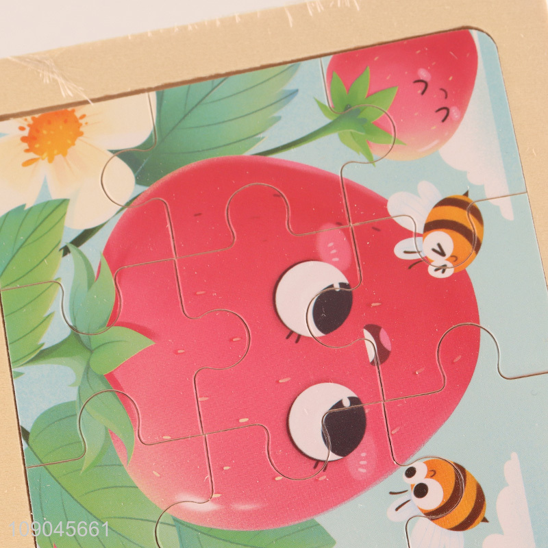 Hot items cartoon strawberry pattern kids puzzle toys jigsaw toys