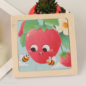 Hot items cartoon strawberry pattern kids <em>puzzle</em> toys jigsaw toys