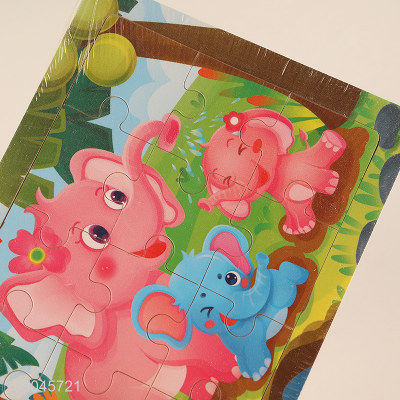 Top selling cartoon elephant pattern kids puzzle toys jigsaw toys