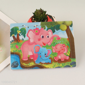 Top selling cartoon elephant pattern kids <em>puzzle</em> toys jigsaw toys