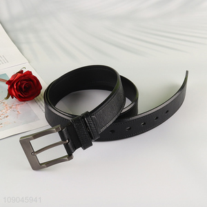 Online wholesale black jeans belt pu leather belt for men