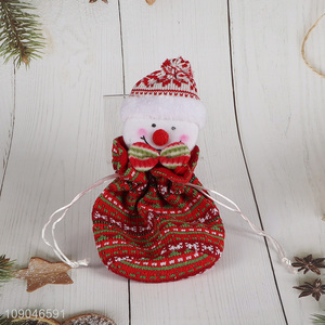 Good Quality Drawstring Christmas Gift Candy Bag for Christmas Decor