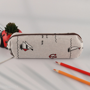 New arrival polyester school kids stationery pencil bag with zipper