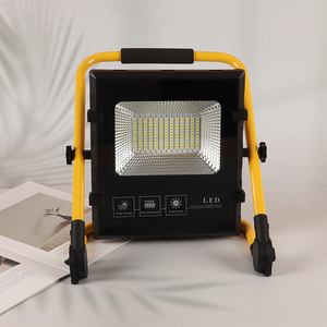 China Imports Portable Waterproof LED Solar Flood Light Rechargeable Outdoor Camping Light