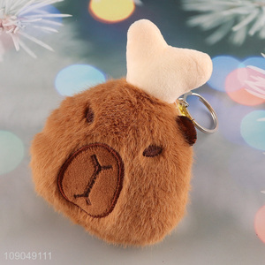 Hot products portable cartoon pendant plush keychain for gifts