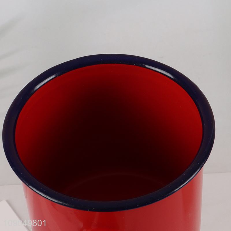 China factory multicolor enamel cup water cup coffee cup with handle