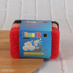 Factory Price 3 Pieces Durable Cleaning Sponges Multipurpose Sponge Scourers