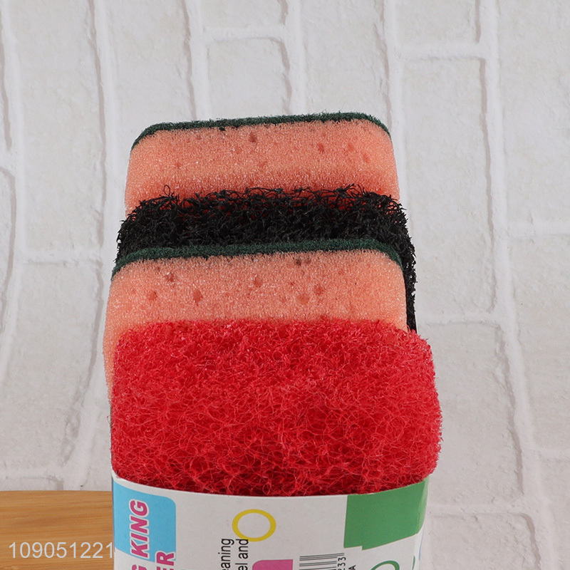 High Quality 4 Pieces Kitchen Cleaning Sponges for Washing Dishes Pots