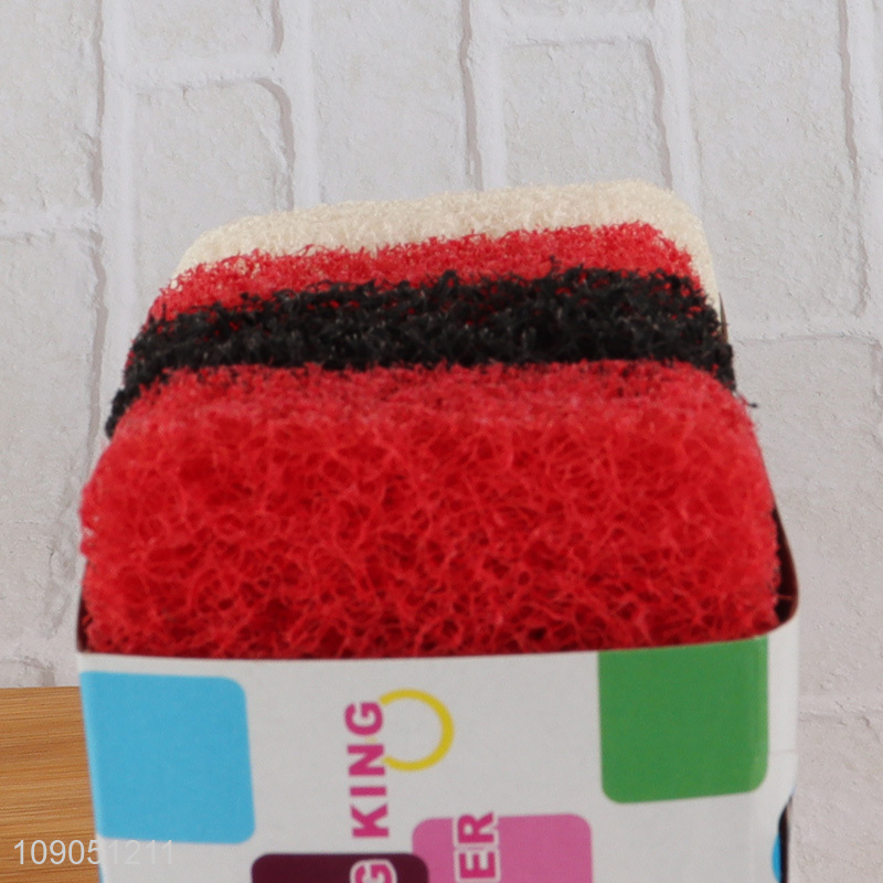 Wholesale 4 Pieces Heavy Duty Scrub Sponges Non-Scratch Cleaning Sponges