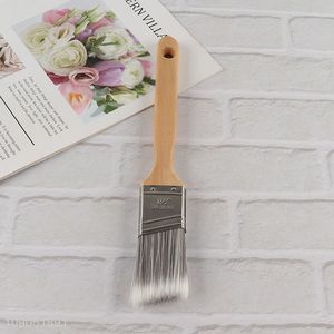 New Product 1.5 Inch PBT Bristle Wooden Handle Angle Paint Brush for Furniture