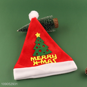 Low Price Cute Santa Hat Polyester Christmas Hat Festive Hat