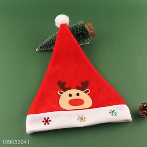 Online Wholesale Non-Woven Christmas Hat Santa Hat Unisex Xmas Hat