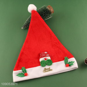 High Quality Cute Santa Hat Polyester Christmas Hat Festive Hat