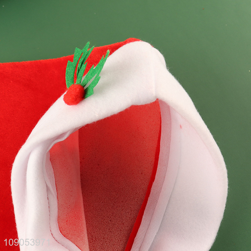 High Quality Cute Santa Hat Polyester Christmas Hat Festive Hat