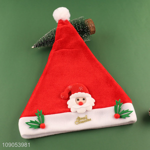 Hot Selling Cute Christmas Hat Non-Woven Santa Hat for Kids