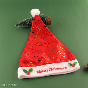 Factory Price Cute Santa Hat Christmas Hat for Men Women Kids