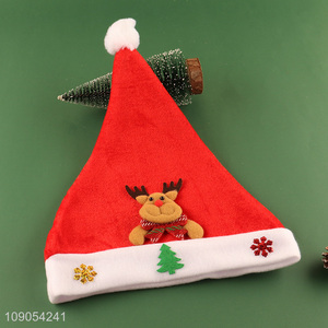 High Quality Cute Christmas Hat Non-Woven Santa Hat for Kids