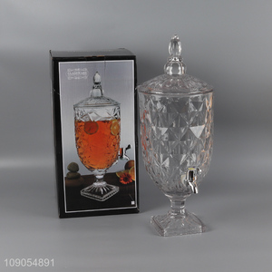 Yiwu market glass home party beverage juice drinking dispenser for sale