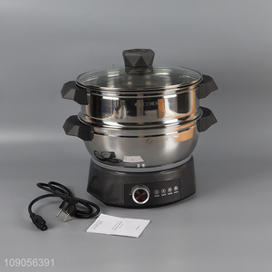 Factory price home kitchen appliance electric hot pot electric steamer