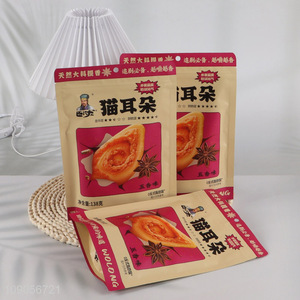 Hot items Chinese snacks cat ear shape puffed food spiced snack