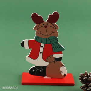 Wholesale Wooden Christmas Reindeer Ornaments Christmas Table Centerpieces Christmas Gifts