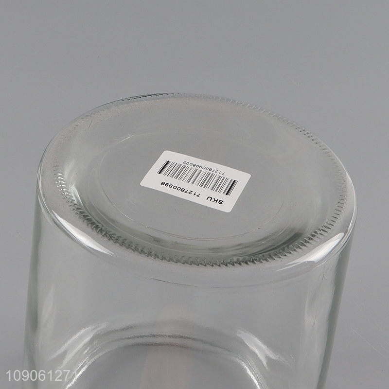 Factory price clear glass kitchen sealed storage jar candy jar for sale