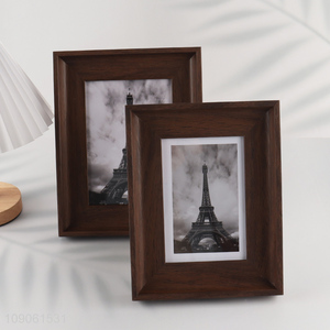 New Arrival 6X8 8X10 Inch Picture Frame Imitation Wood Grain Resin Photo Frame