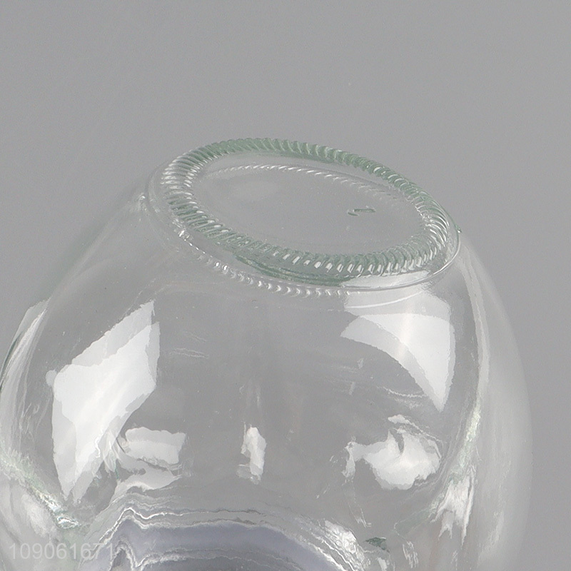 China products clear glass sealed glass storage jar honey jam jar