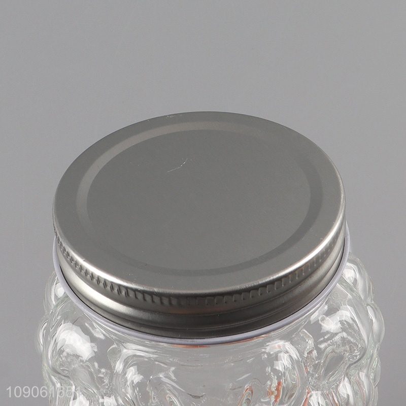 Hot selling home kitchen clear glass sealed jar storage jar with lid