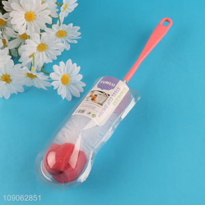 New Arrival Multi-Function Sponge Bottle Brush with Long Handle for Deep Cleansing