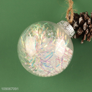 Wholesale Clear Christmas Bulb Ornaments Shatterproof Plastic Christmas Baubles