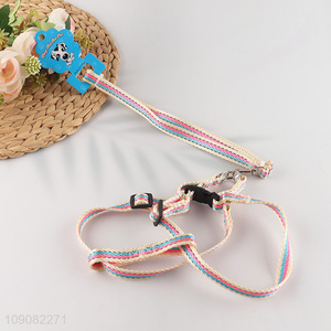 Hot products outdoor pets <em>dog</em> polyester pet collar <em>leash</em>