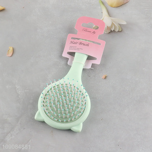 Yiwu market portable 2in1 hair comb hair <em>brush</em> with <em>makeup</em> mirror