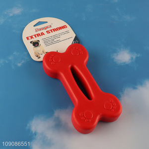 Best selling bone shape tpu pet <em>dog</em> chew <em>toys</em> interactive <em>toys</em> wholesale