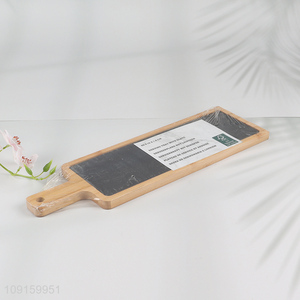 Factory Price Bamboo Cutting <em>Board</em> with Handle for Pizza Bread Fruit
