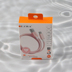 Hot sale pink durable 1m <em>USB</em> to TYPE-C charging cable <em>data</em> <em>line</em>