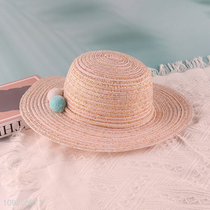 New Arrival Women'S <em>Straw</em> Hat Summer Outdoor Wide Brim Sun Hat