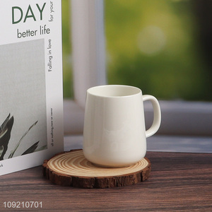Hot selling <em>ceramic</em> 420ml home water <em>cup</em> coffee <em>cup</em> with handle