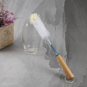 Wholesale Bamboo Handle Bottle Brush for Cleaning Water Bottles <em>Glass</em> Vases