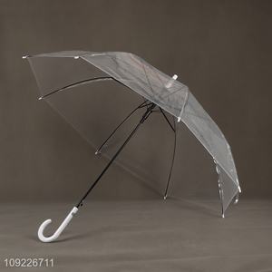 Good Quality Transparent Clear <em>Umbrella</em> Custom Logo Manual Open <em>Umbrella</em>
