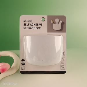 High Quality Wall Mounted Suction Cup Plastic Storage Box for Kitchen <em>Bathroom</em>