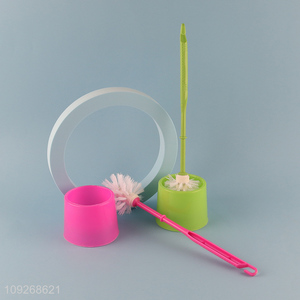 Top products multicolor plastic bathroom accessories toilet brush for home