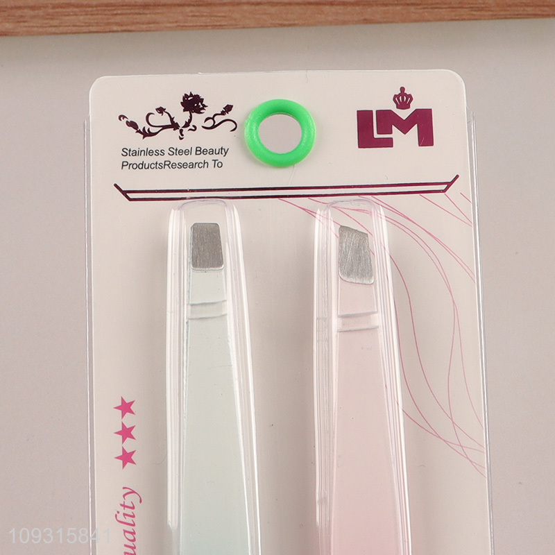 Popular products 2pcs eyebrow tweezers for makeup tool